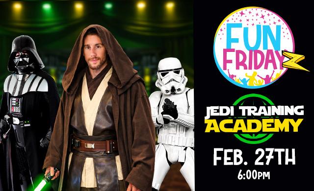 Jedi Training Academy Fun Friday event at the Fun Place in Clarkston Michigan